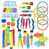Joyin 30 Pcs Diving Pool Toys For Kids Ages 3-12 Jumbo Set With Storage Bag Pool Games Summer Swim Water Fishtoys