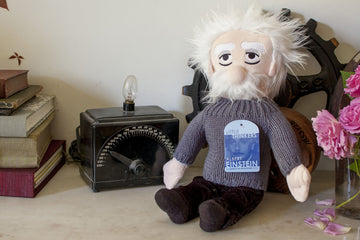 The Unemployed Philosophers Guild Albert Einstein Plush Doll, 11 inches, Soft Plush Material, Model 35