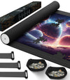 Puzzle Mat Roll Up For 1500 1000 Jigsaw Pieces Puzzles Board Large Portable Table Saver Pad Mats For Adults Kids, 46' X 26' Smooth Top Rubber Bottom, 2 Sorting Trays, Foam Tube, 3 Straps, Storage Bag