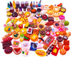 100pcs Miniature Food Drinks Bottle Toys Dollhouse Mixed Resin Accessories for Adults Kids Kitchen Accessories for Pretend Play