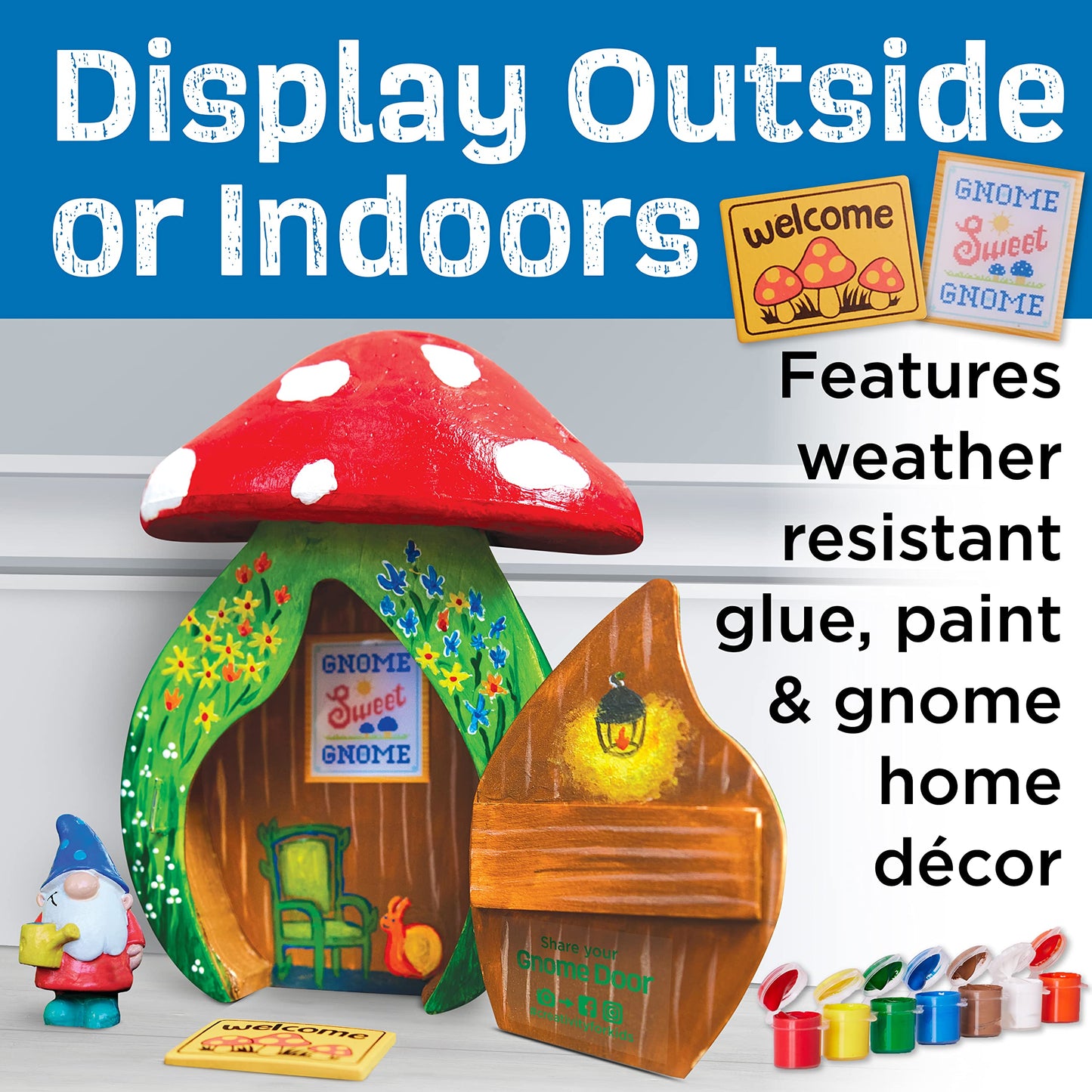 Creativity For Kids Gnome Garden Door - Painting Arts And Crafts For Boys And Girls, Kids Activities For Ages 6-8+