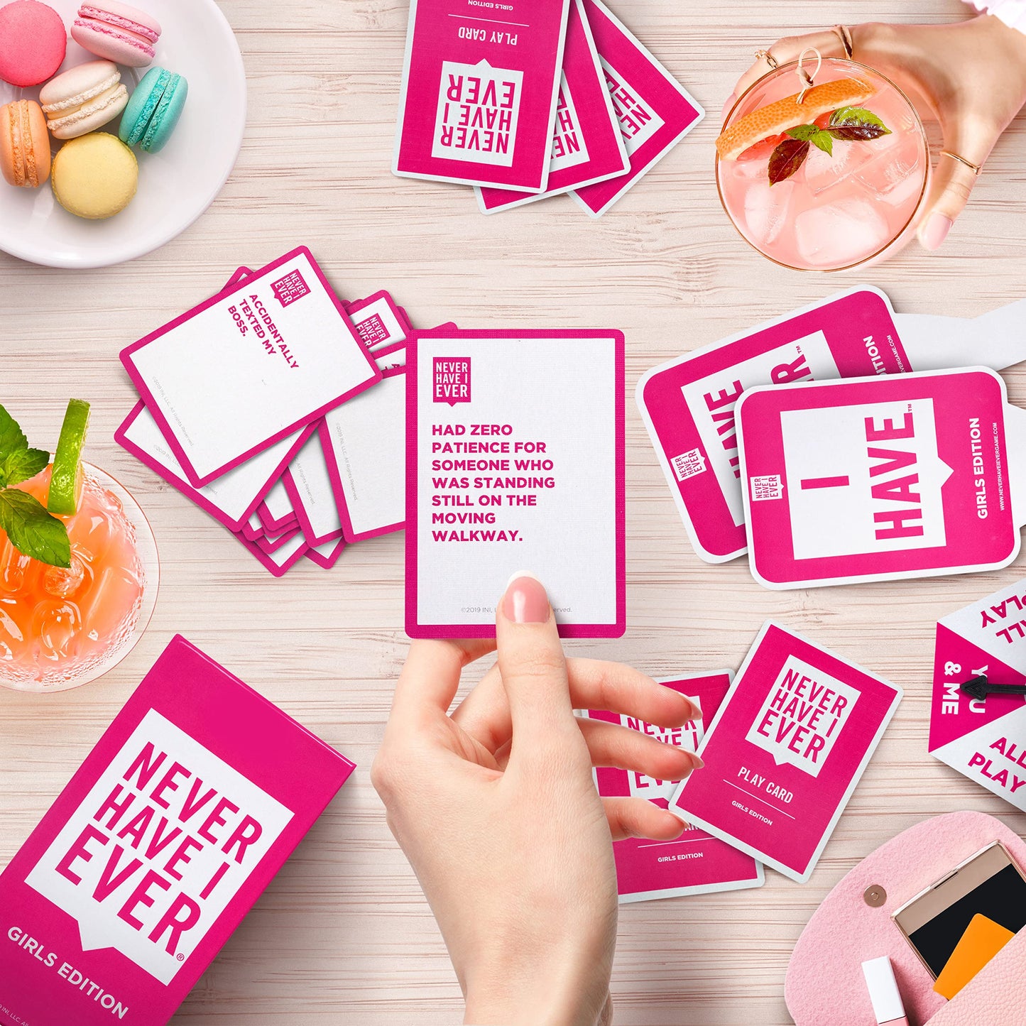 Never Have I Ever Girls Edition Card Game - Fun Pink Bachelorette & Adult Party Game for Interactive Nights, Icebreakers, Gift Giving!
