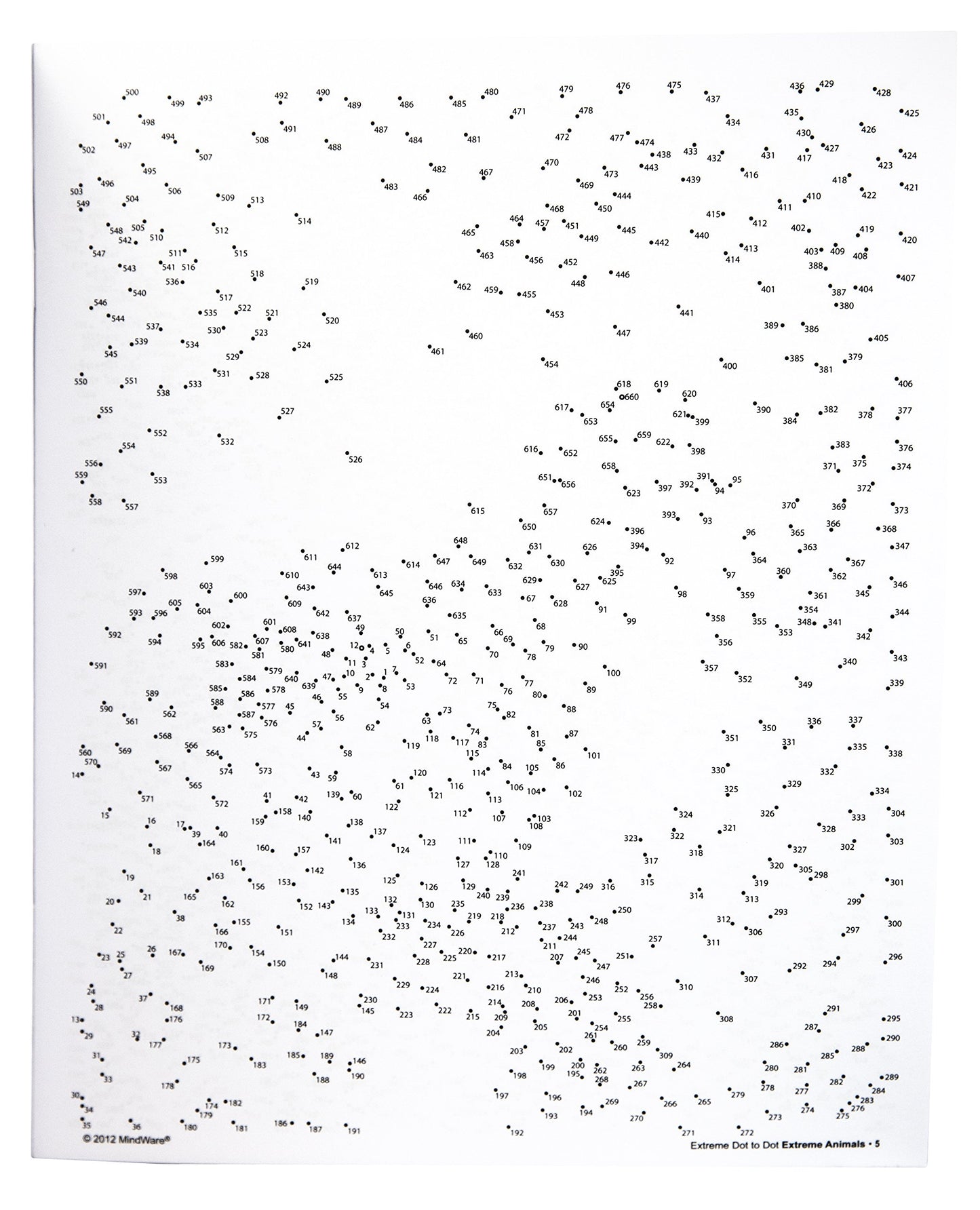 MindWare Extreme Dot to Dot Puzzle Book - Extreme Animals, Multi Color, Model 56032, Engaging Paper Activity for All Ages