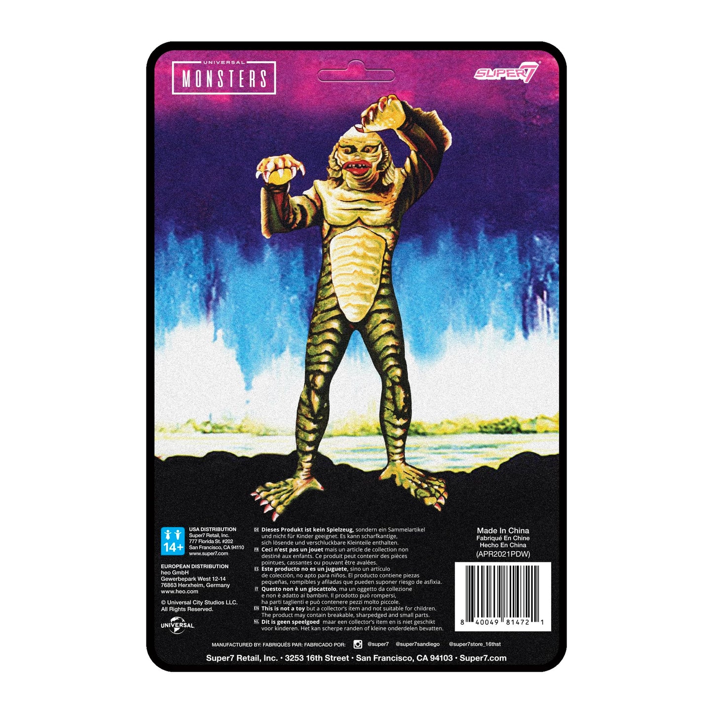 Super7 Universal Monsters Creature From The Black Lagoon - 3.75'' Universal Monster Movies Action Figure Classic Movie Collectib