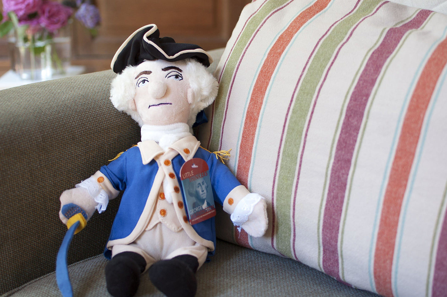 The Unemployed Philosophers Guild George Washington Doll - 11' Soft Stuffed Plush Little Thinker