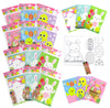 TINYMILLS Easter Coloring Books with Party Favors with 12 Books and 48 Crayons,Easter Prizes, Favor Bag Easter Basket Filler
