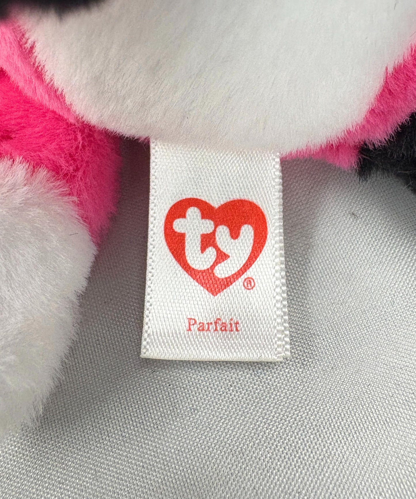 Ty Beanie Boo Parfait Pink Valentine Fox Plush Toy - 6" Small Multi Color - Model 37365