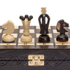 Husaria European International Chess Wooden Game Set, King'S Continental - 13.8 Inches Medium Size Chess Set With Handcrafted Ch