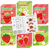 Strawberry Activity Books For Kids - 24Pcs Strawberry Mini Games Coloring Book Set Bulk Fruits Patterns Mazes Word Search Word S