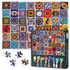 Jigsaw Puzzle for Adults - Mexican Style Ceramic Tile Multicolored Bright and Colorful, 28x20 Inch Intricate Details Parlour Gam