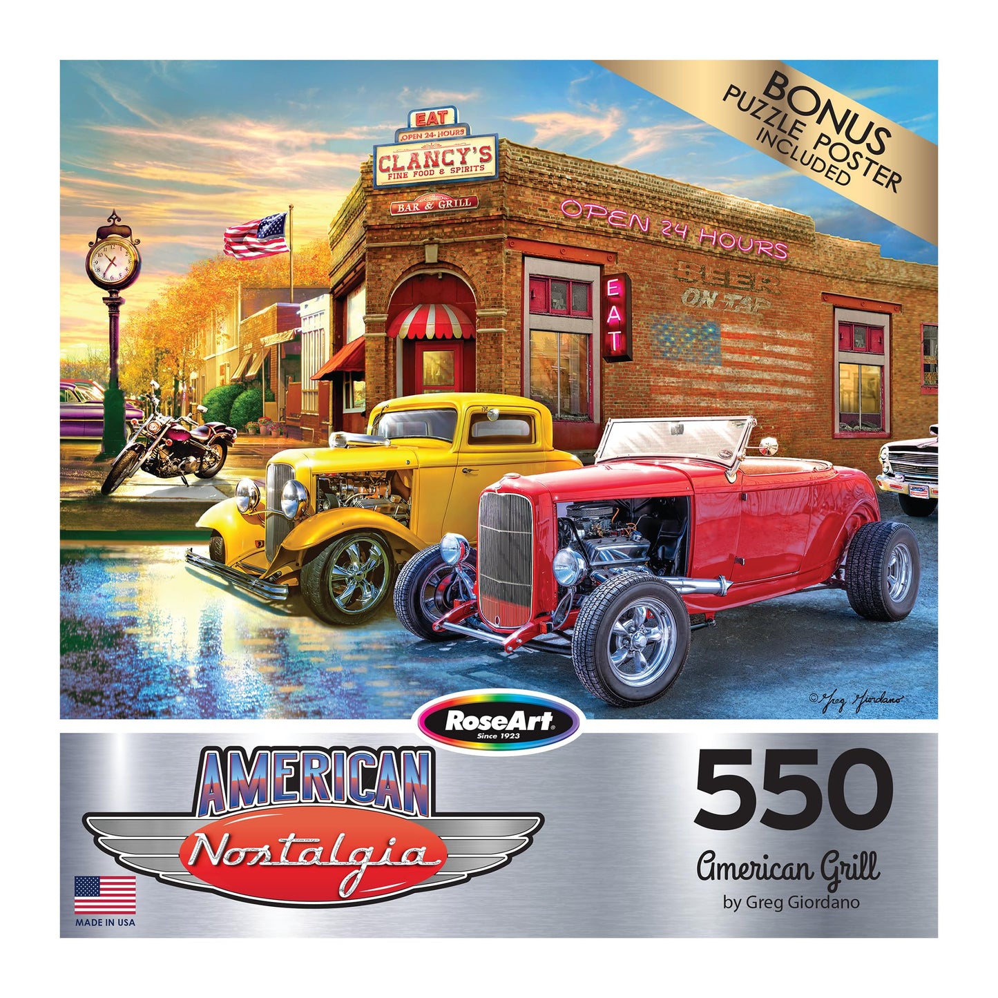 Roseart - American Nostalgia - American Grill - 550 Piece Jigsaw Puzzle For Adults