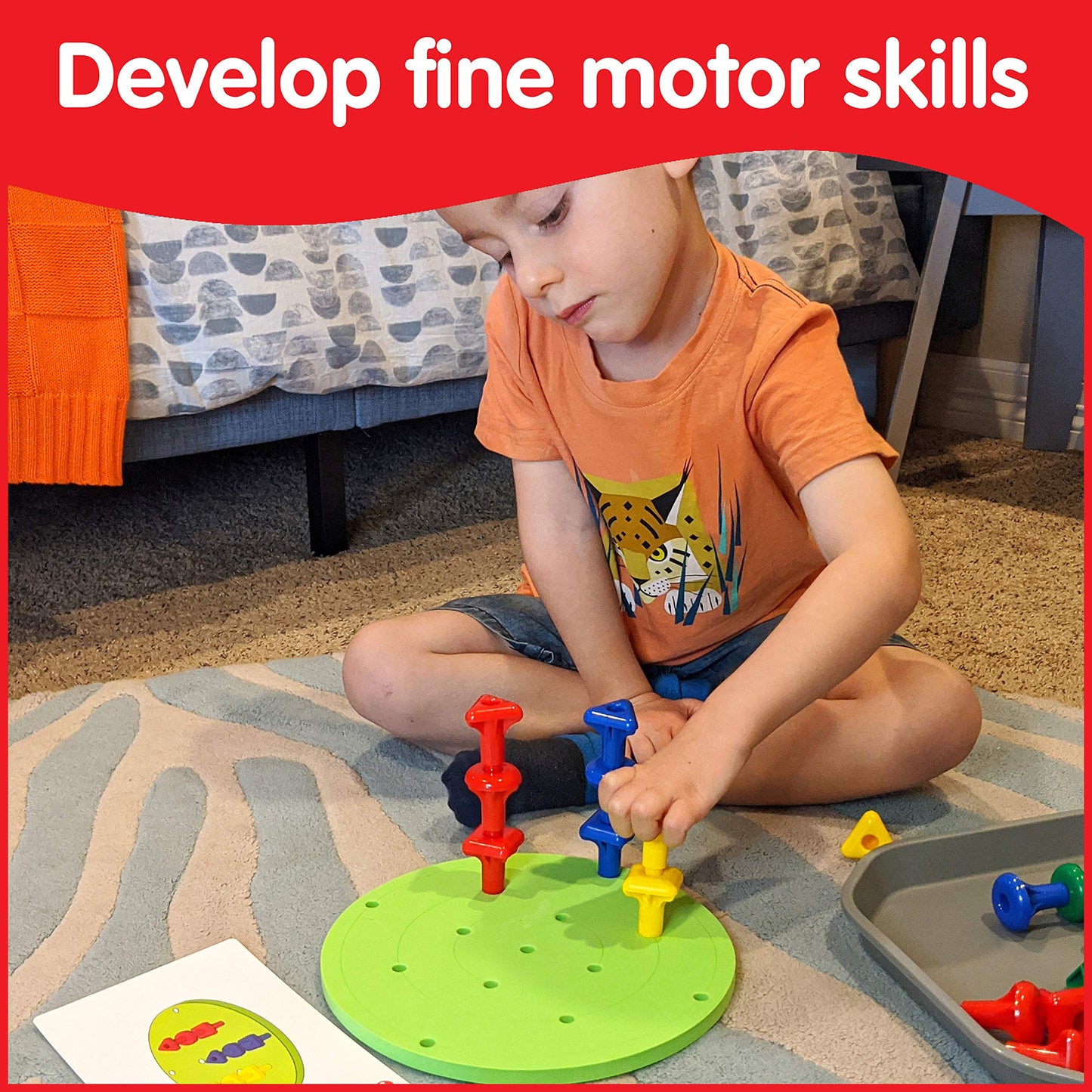 Funplay Geo Pegs Homeschool Kit For