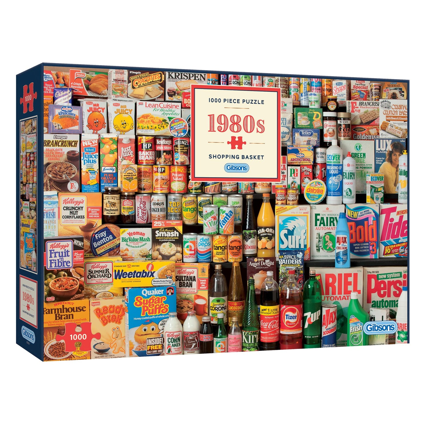1980S Shopping Basket 1000 Piece Jigsaw Puzzle | Sustainable Puzzle For Adults | Premium 100% Recycled Board | Great Gift For Adults | Gibsons Games