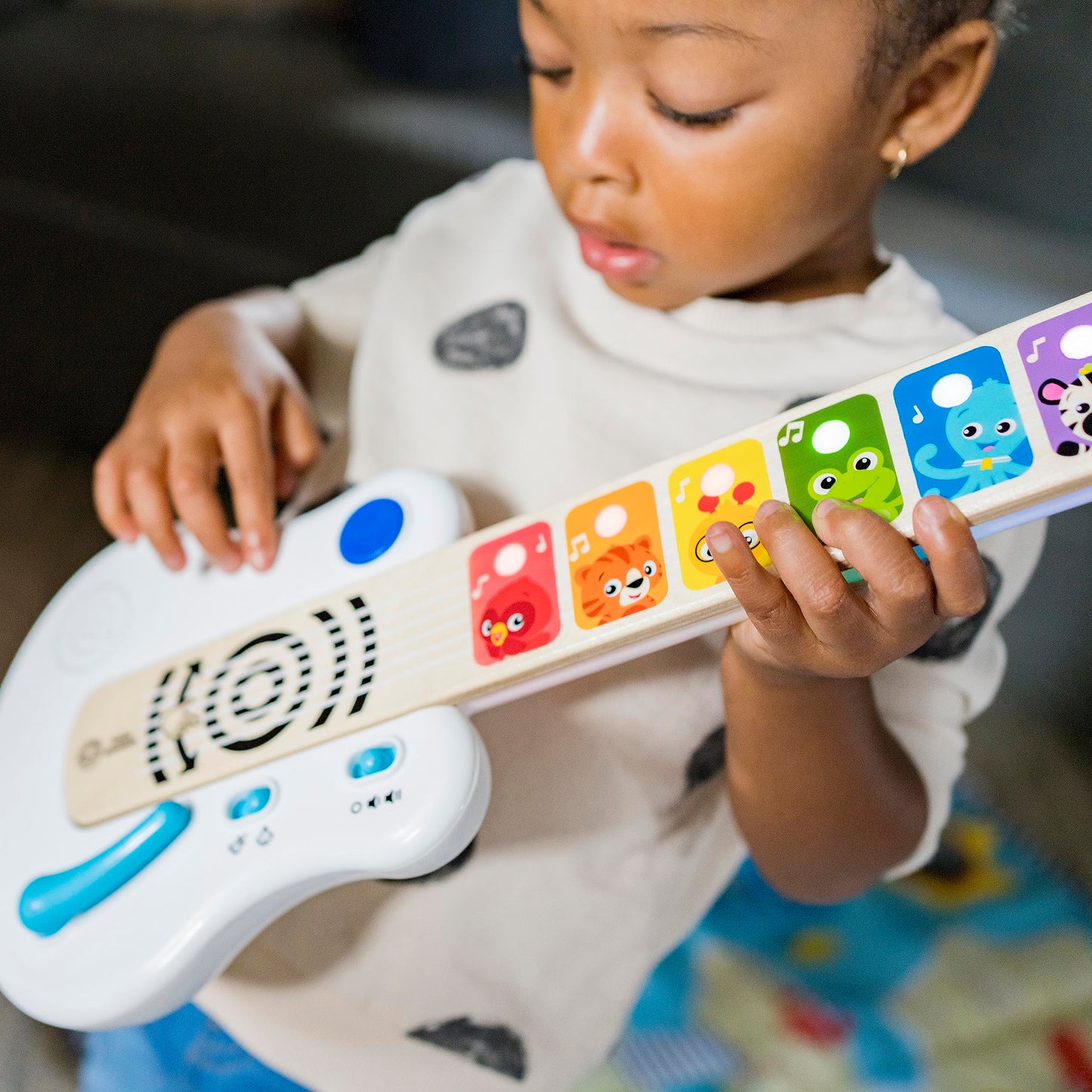 Baby Einstein Strum Along Songs Magic Touch Wooden Musical Light Up Toy Guitar With Whammy Bar, Age 6 Months+