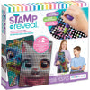 Make It Real: Stamp to Reveal: 2 Characters - Cool Cat & Smily Dino - DIY 2 Dot Posters, 11 x 16.5, Craft Kit, Artwork Activity,