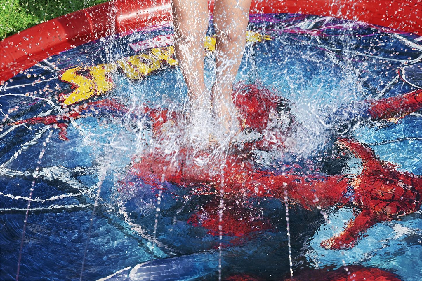 Marvel Spider-Man Splash Pad | Outdoor Sprinkler Water Toy For Children | Made For Kids Ages 2 And Up