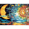HQXXJW 300 Piece Puzzles for mature-themeds 300 Piece Puzzles for mature-themeds Large Piece Fantasy Sun Moon Jigsaw Puzzle Funny Gift for mature-themed Kids Challenging Puzzle Perfect for Game Nights 20.5 X 15 in