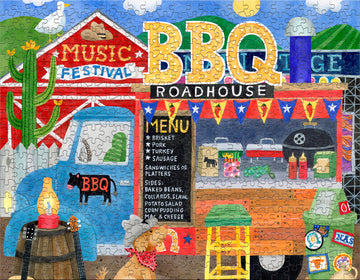 Ceaco - 4 In 1 Multipack - Food Trucks - (4) 500 Piece Jigsaw Puzzles