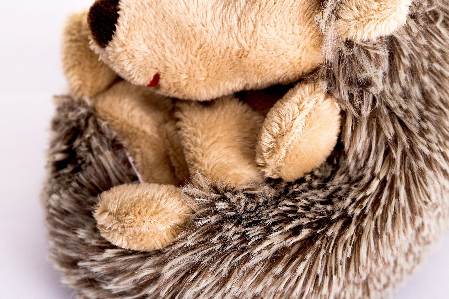 DILLY DUDU 20CM Plush Hedgehog Stuffed Animal, Soft Brown Toy Gift for Children & Girlfriend, 8 Inches