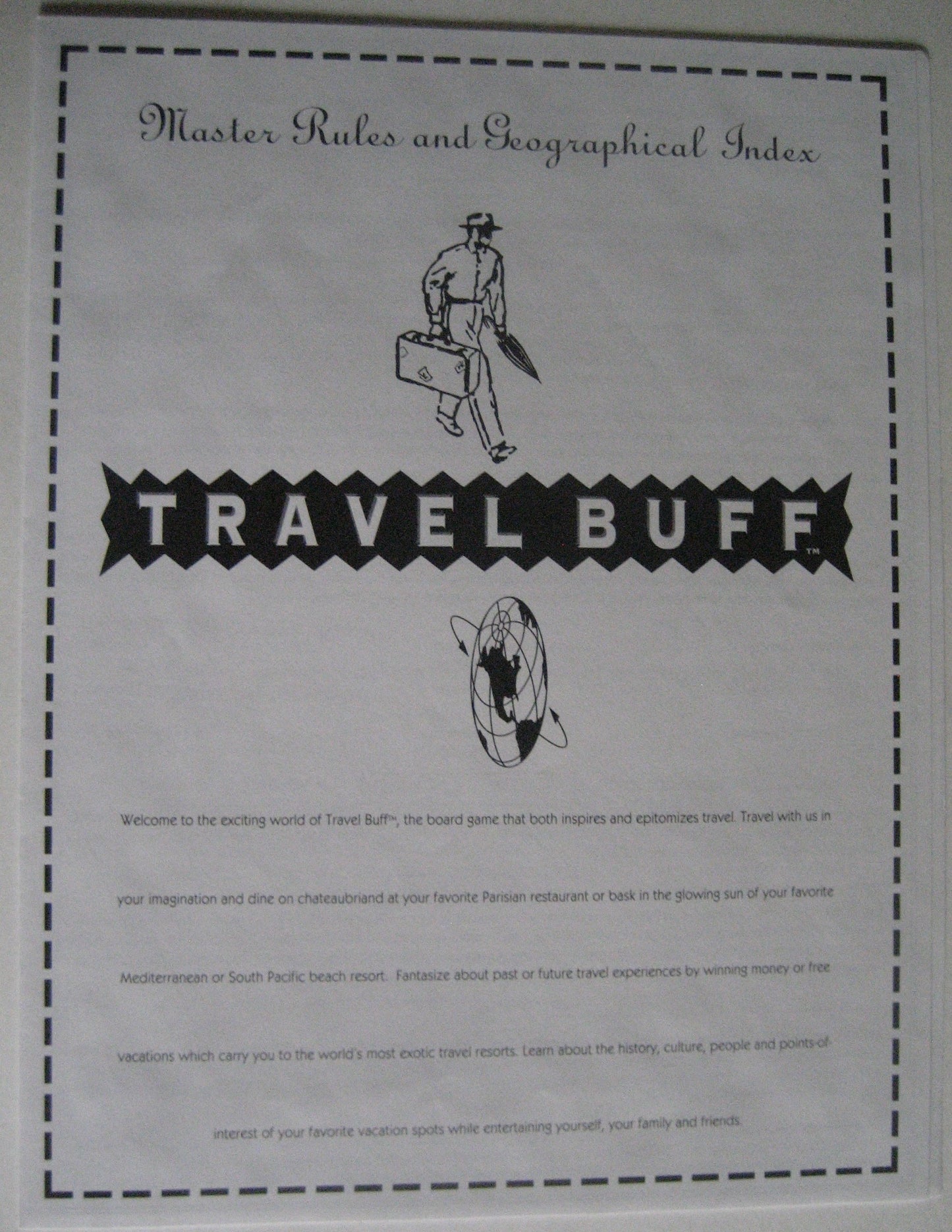 Travel Buff (A Challenging Game Of Travel Imagination)