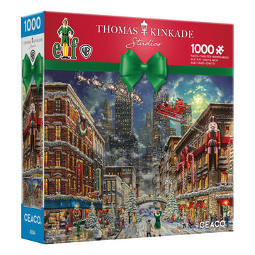 Ceaco - Thomas Kinkade Christmas - Elf - 1000 Piece Jigsaw Puzzle, 8' L X 8' W