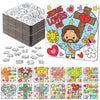 Realspring 24 Pack Religious Jesus Loves Me Color Your Own Jigsaw Puzzles for Kids 3-5, 4-6, 6-8, Coloring Crafts DIY Paper Puzz