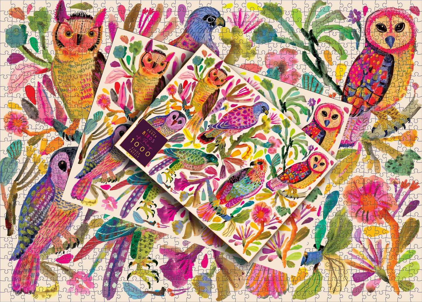 Elena Essex Puzzles For Adults 1000 Pieces - Birds Of Prey | Jigsaw Puzzles | 1000 Piece Puzzle For Adults | Colorful Art Birds Puzzle | 20X28 Inches