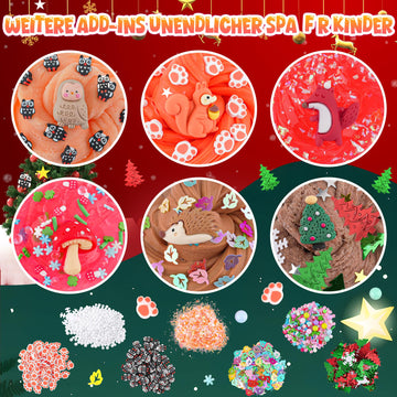 LAWOHO 6 Packs Forest Slime Kit - Cloud, Butter & Clear Slime, 360ml, Kids Birthday & Holiday Gifts