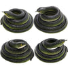 HFATMOS 4 Pcs Realistic Rubber Snakes, Plastic Snakes, Prank Snake Toys for Party, Tricking People, Kids Playing, Garden Props D
