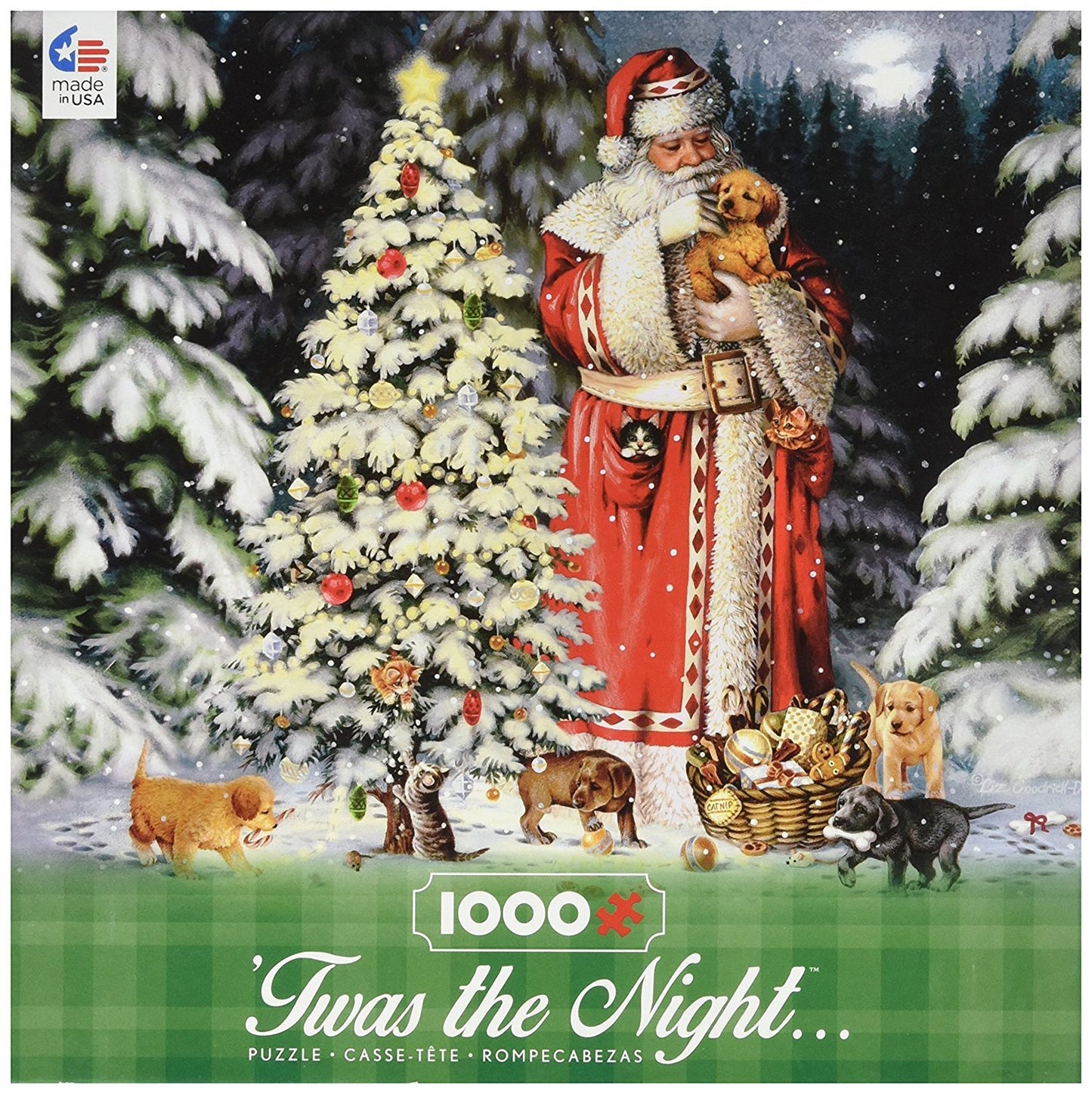 Ceaco Twas The Night - Warm Winter Cuddles - Holiday Puzzle (1000 Piece)