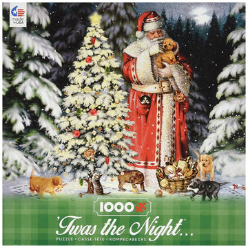 Ceaco Twas The Night - Warm Winter Cuddles - Holiday Puzzle (1000 Piece)