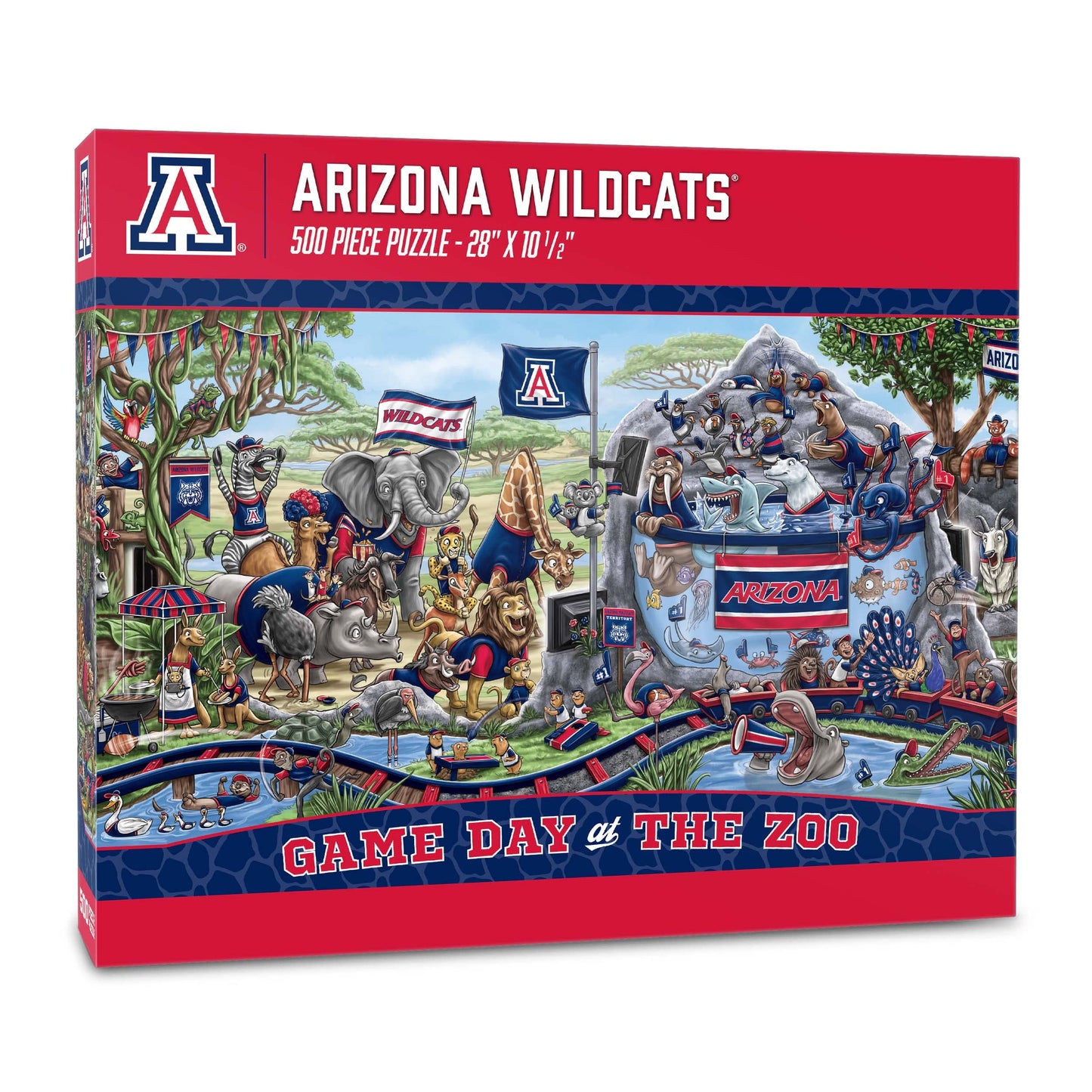 YouTheFan NCAA Arizona Wildcats Game Day at The Zoo 500pc Puzzle