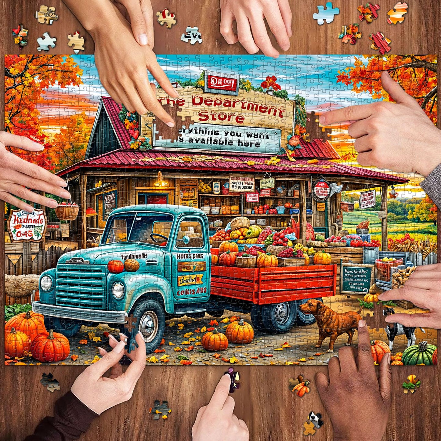 Tangcomplete - Department Store Puzzles For Adults 1000 Pieces, Jigsaw Puzzles For Adults 1000 Piece, Challenging Game Toys, Imp