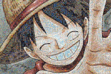 Ensky 1000 Piece Jigsaw Puzzle - One Piece Mosaic Art (Luffy), 50x75cm (19.6 x 29.5 inches)