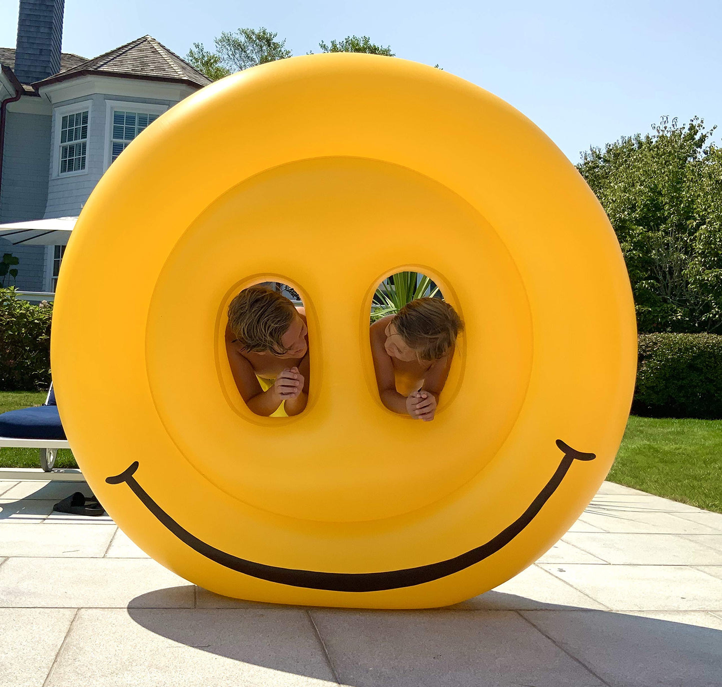 Swimline Smiley Face Pool Float , Yellow