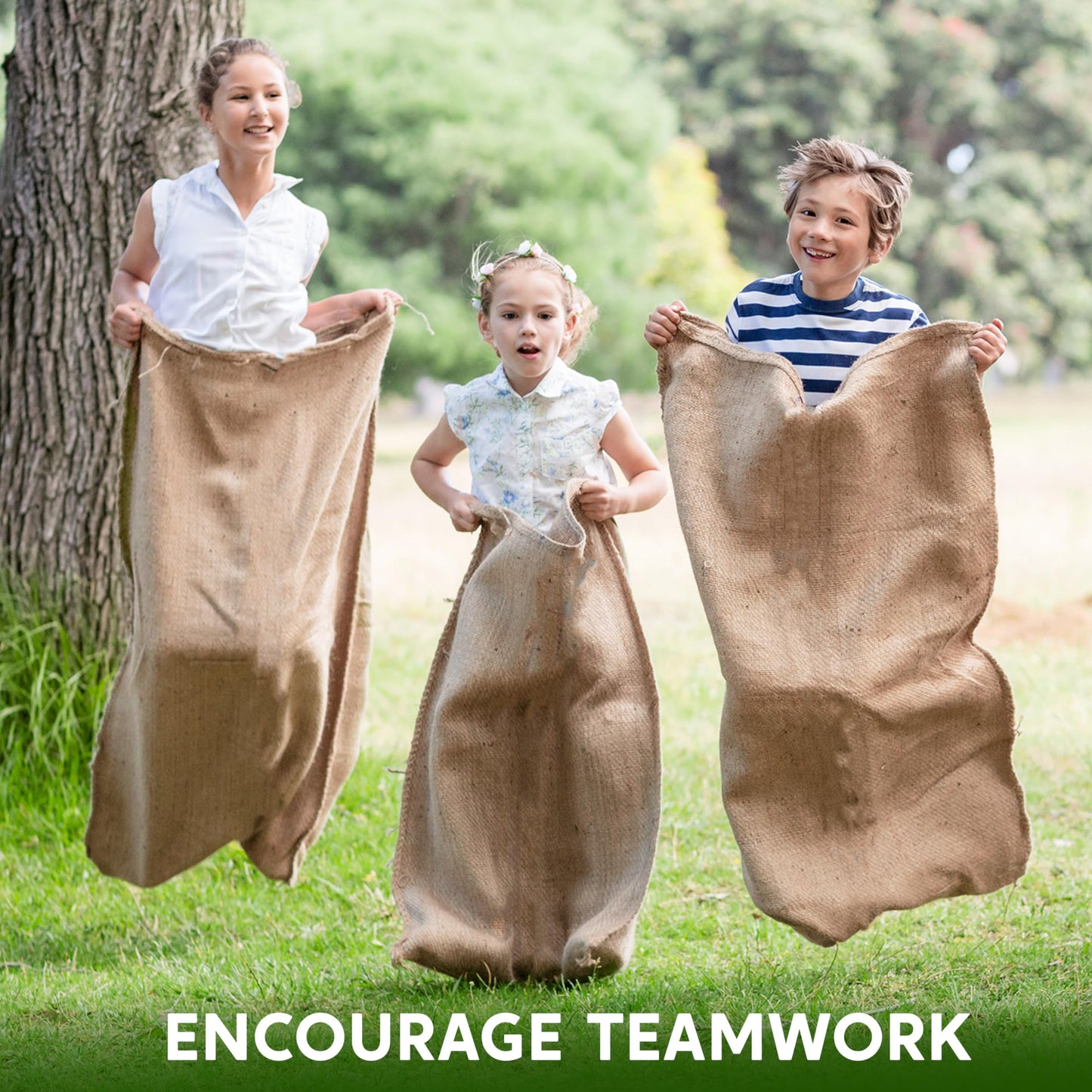 Joyin 6 Pack Large Burlap Potato Sack Race Bags, 39' X 25' Potato Sacks Racing Bags For Kids & Adults,Outdoor Play, Family Reunion, Outdoor Picnic Party, Outside Yard Lawn Easter Carnival Games