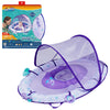 SwimWays Ultra Baby Spring Float - Inflatable Pool Float with Sun Canopy for 9-24 Months, Mermaid Color, Model 6064956, Polyester Material