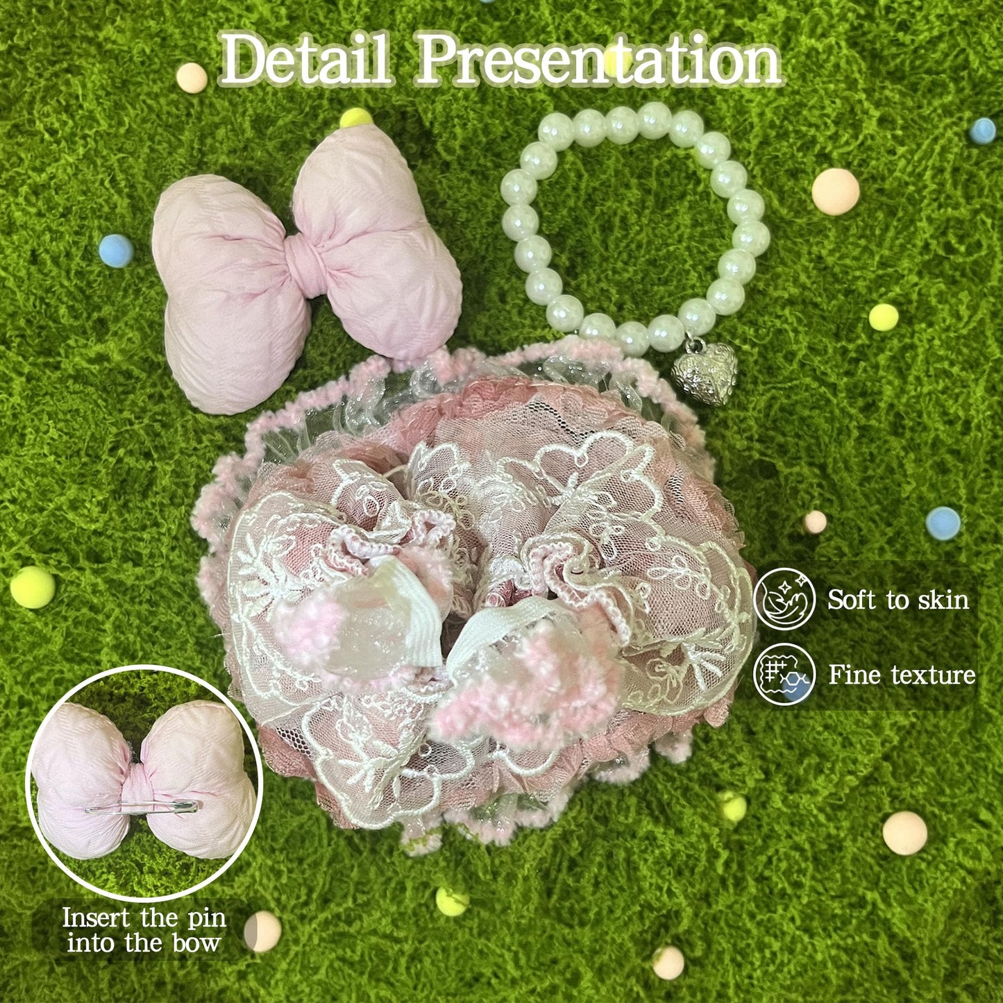 17cm Doll Clothes Set & Outfit Set for 17cm Dolls - enhanced Fashion Dresses with Accessories elegant Chic Doll Clothing & Style Bundle Lace Pink