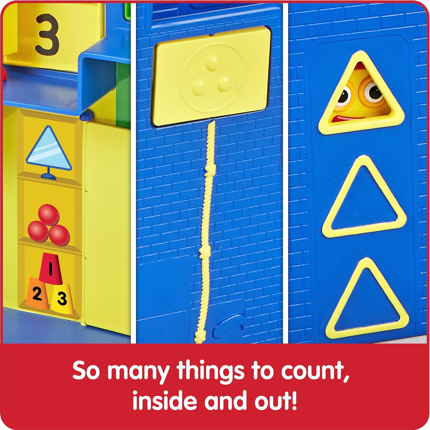 hand2mind Numberblocks Step Squad Mission Headquarters Playset - Colorful Toddler Action Figures & Math Toys for Kids 3-5, Birthday Gifts