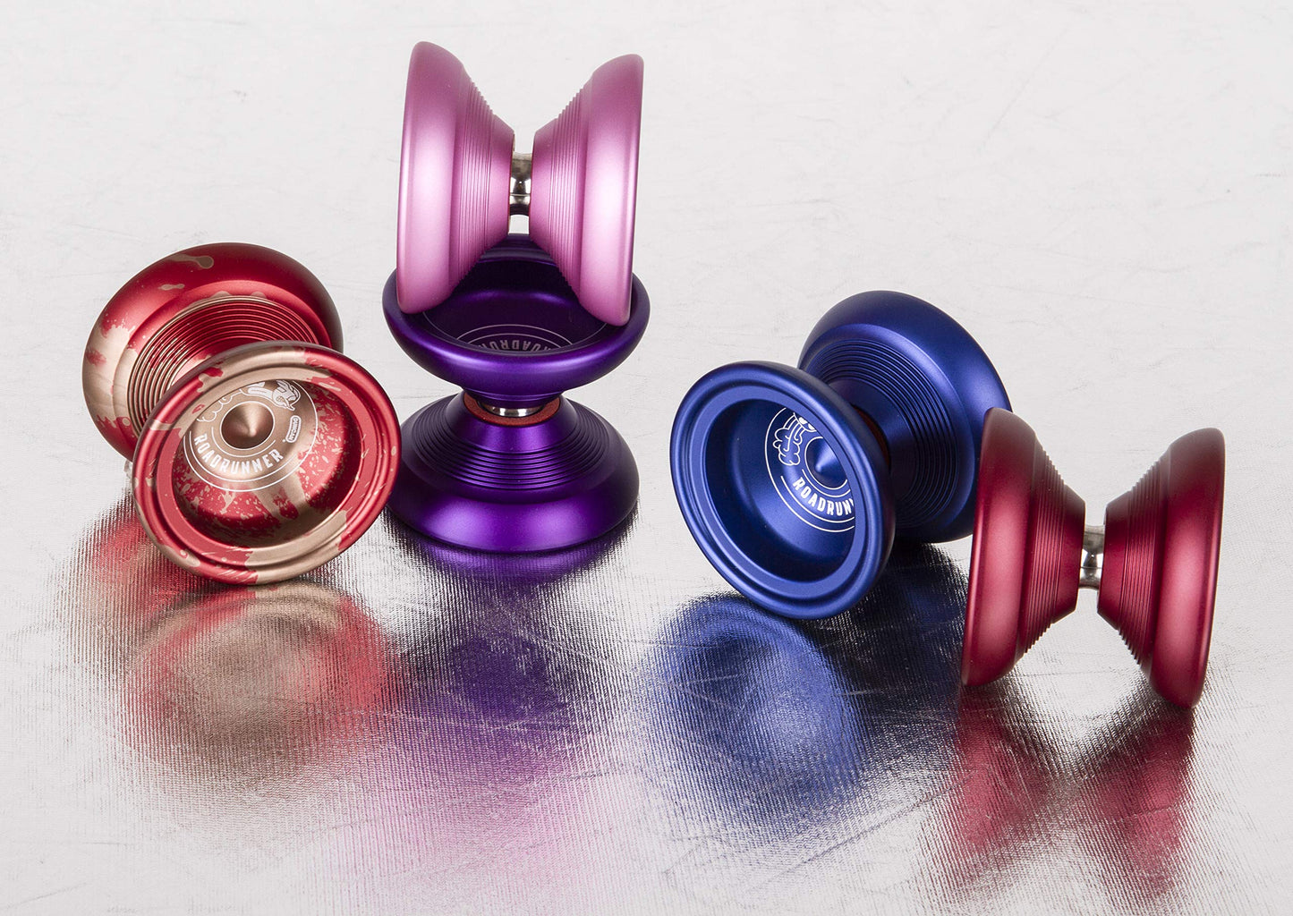 Duncan Toys Roadrunner Yo-Yo, Unresponsive Expert Level Yo-Yo, Concave Bearing And Aluminum Body, Blue