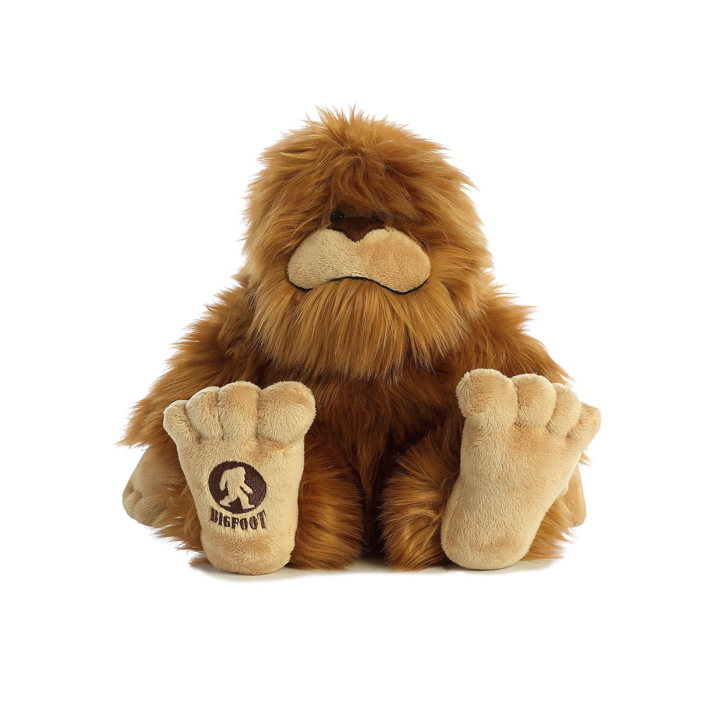 Aurora® Mysterious Fantasy Big Foot Stuffed Animal - Mythical Companion - Imaginative Adventures - Brown 12.5 Inches