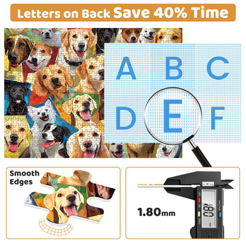 500 Piece Puzzles for mature-themeds Jigsaw Puzzles 500 Pieces for mature-themeds Kids Senior Dog Puzzle mature-themed Puzzles 500 Pieces Jigsaw Puzzle Challenging Puzzle Game Family Activity Birthday Gift 20.5x15 in