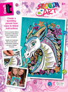 Sequin Art Teen Craft Dragon, Sparkling Arts and Crafts Kit; Creative Crafts for Adults and Kids Ages 8 and Up, Multi Color
