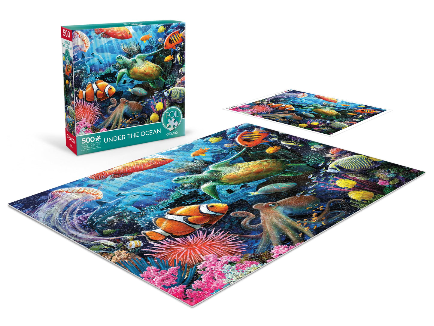 Ceaco - Foil Puzzle - Under The Ocean - 500 Piece Jigsaw Puzzle