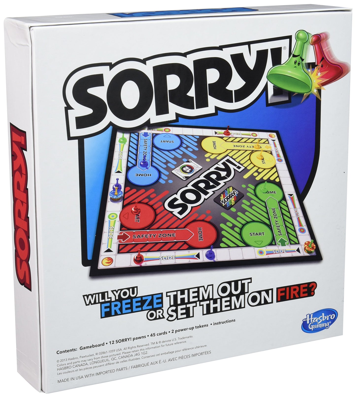 Hasbro Sorry Game 58 pc