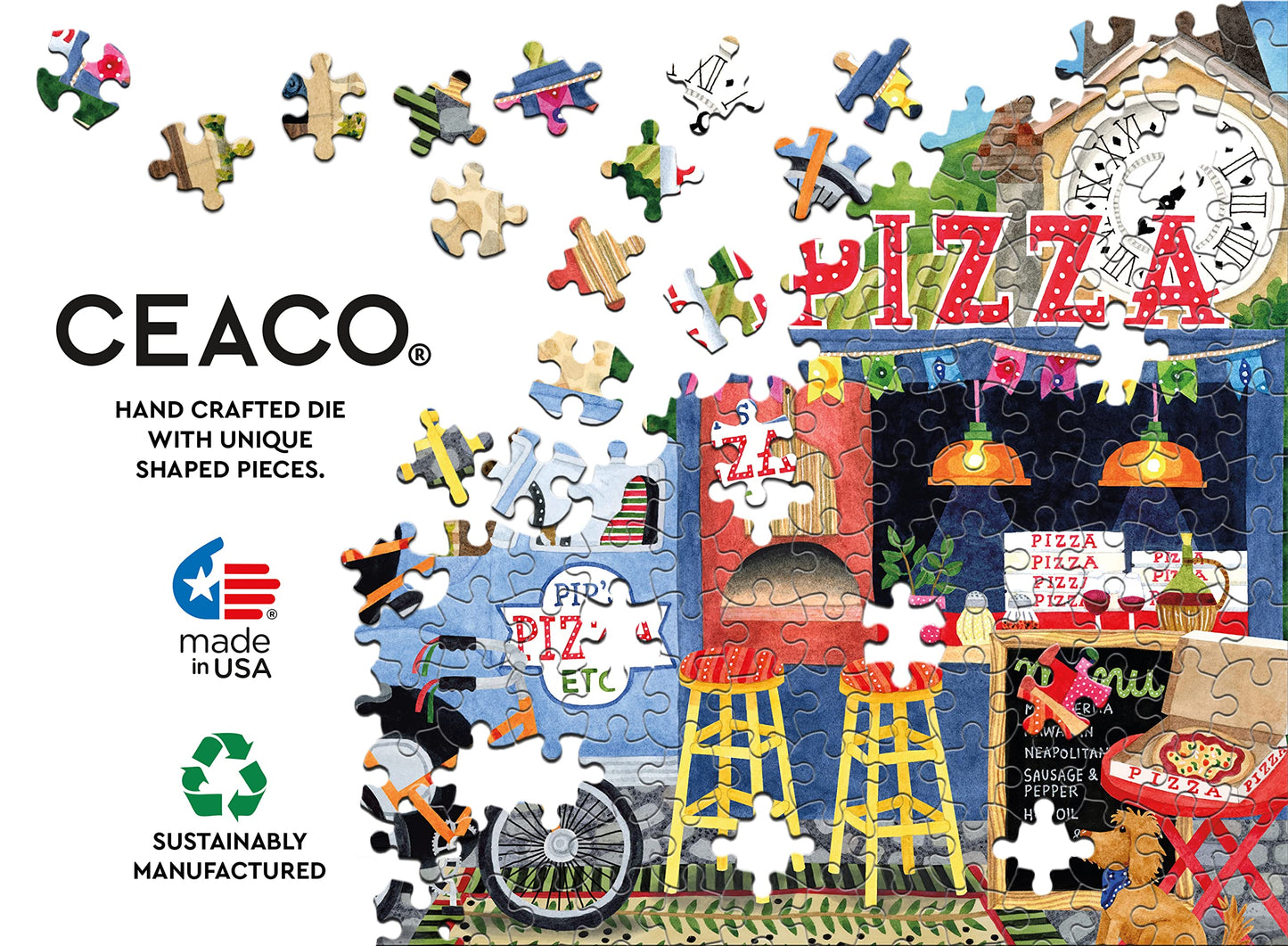 Ceaco - Food Trucks - Pip'S Pizza Truck - 500 Piece Jigsaw Puzzle