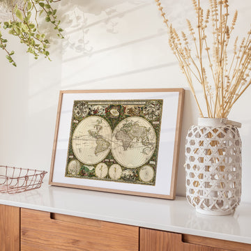 Hinkler Mindbogglers Gold 1500-Piece Jigsaw Puzzle: Vintage World Map - Jigsaws For Adults - Deluxe Jigsaw Puzzles - 33X26In - Intricate Puzzles - Advanced Jigsaws - Hobbies - Gold Foil Jigsaw Puzzles