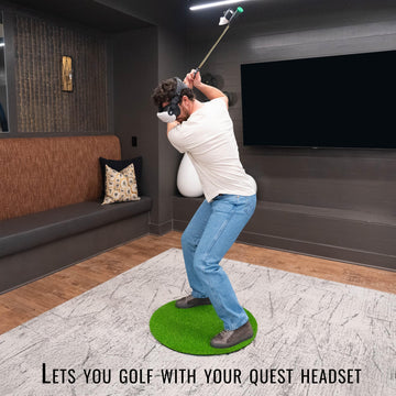 DeadEyeVR DriVR Elite Chrome Golf Club for Meta Quest 2, 3 & Pro - Adjustable Weighted Grip for Realistic VR Golf Simulation