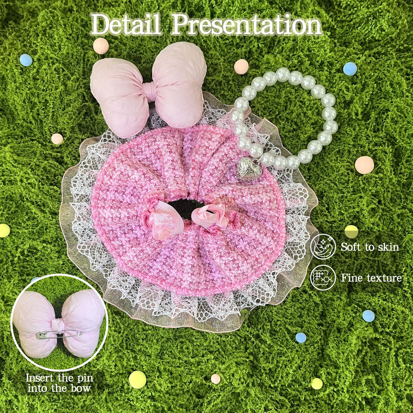 17cm Doll Clothes Set & Outfit Set for 17cm Dolls - enhanced Fashion Dresses with Accessories elegant Chic Doll Clothing & Style Bundle Woven Pink