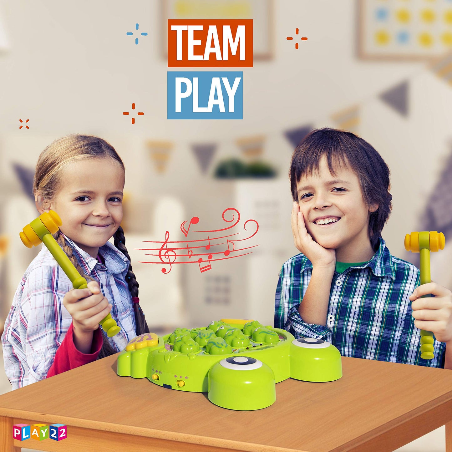 Play22 Toys For 2 3 4 5 Year Old - Toddler Toys Age 2-4, Whack A Frog Game, Baby Toy Gifts For Early Developmental Learning, Birthday Gift For Toddler Boy Toys